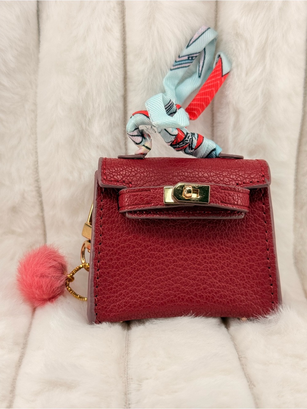 Designer-Style Mini Handbag Charm - Multiple Colors - Picture 2 of 16